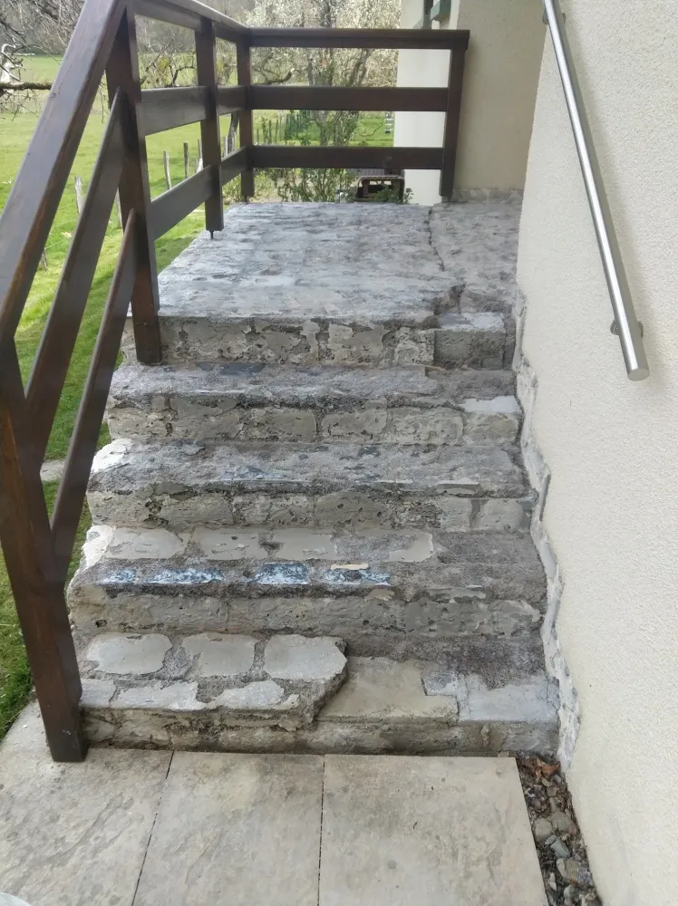 escalier exterieur avant